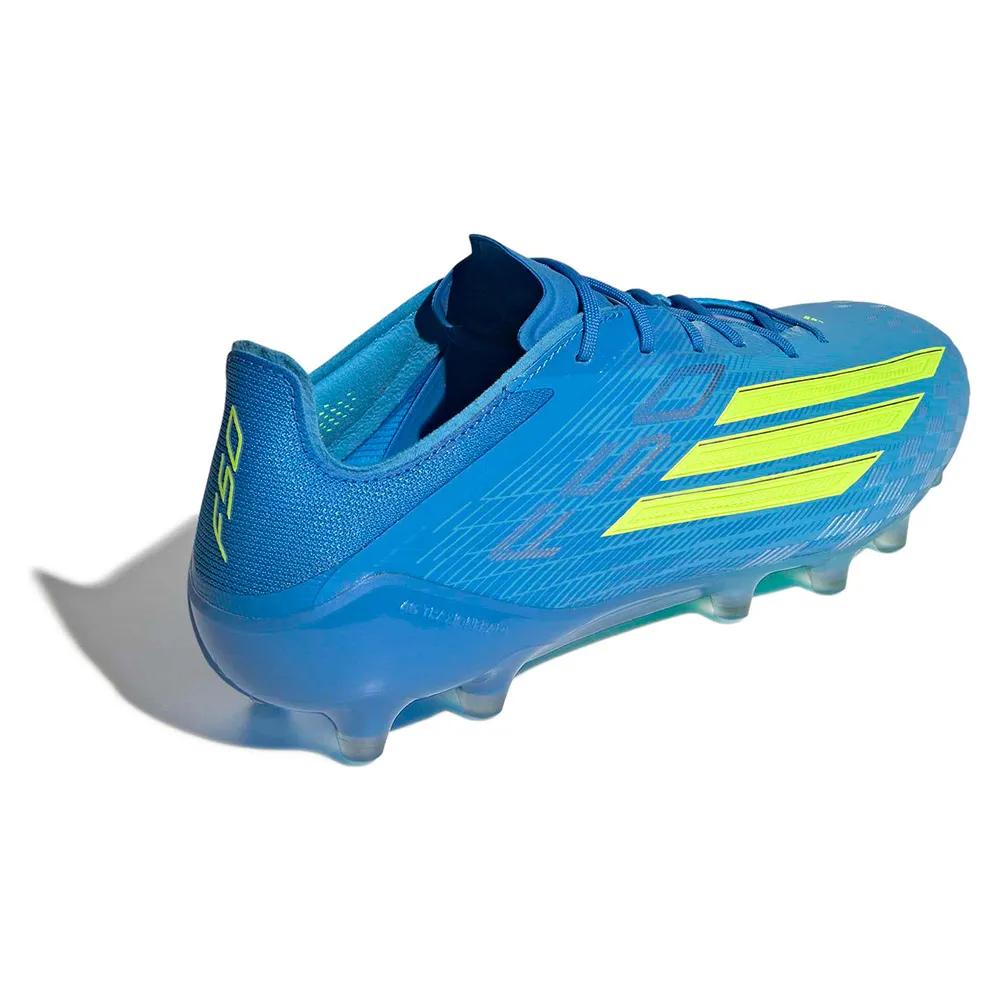 Adidas f50 elite ag soccer shoes Blue/Yellow