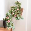 Realistic Peony Rose Vines Simulation Flowers Realistic Looking Vivid Color Fade-Resistant Eucalyptus Hanging Plants