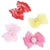 20Pcs Non-elastic Dog Hair Flower Bow Shape Pet Lace Headwear Pet Bow Hair Band  Daily Decoration