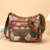 Multi-Layer Large Capacity Mother Bag Color Block Women's Shoulder Bag Middle-Aged Crossbody Bag