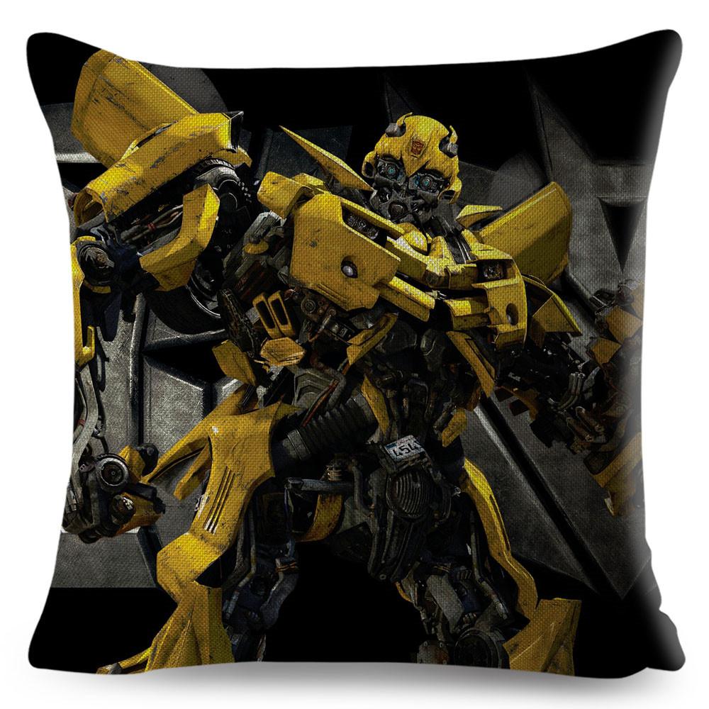 Classic Movie Pillowcase Cushion Cover for Sofa Home Car Decor Cartoon Transformation Polyester Pillow Case xcm