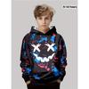 Детская одежда, креативная толстовка с капюшоном с 3D-принтом для мальчиков, повседневный спортивный топ с длинным рукавом и капюшоном для мальчиков