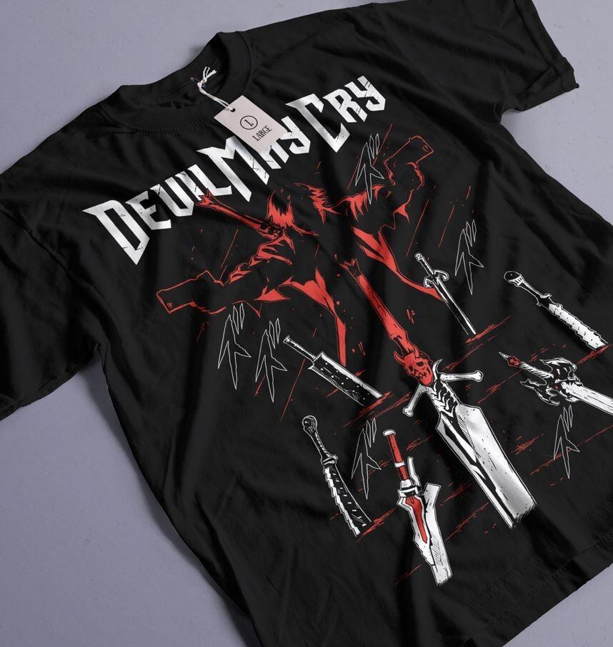 Футболка Virgil Devil Trigger May Cry DMC3 Премиум Унисекс Футболка Все Размеры Унисекс Футболка