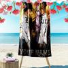 Name Custom Death Note Print Beach Towel, Large Soft Quick Dry Towel for Beach Camping Swimming