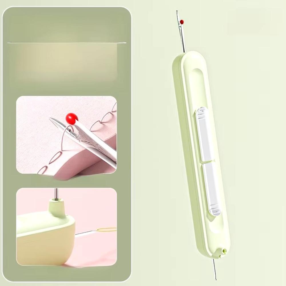 Double Head Threading Needle Threader Needlework Stitch Unpicker  for Elderly