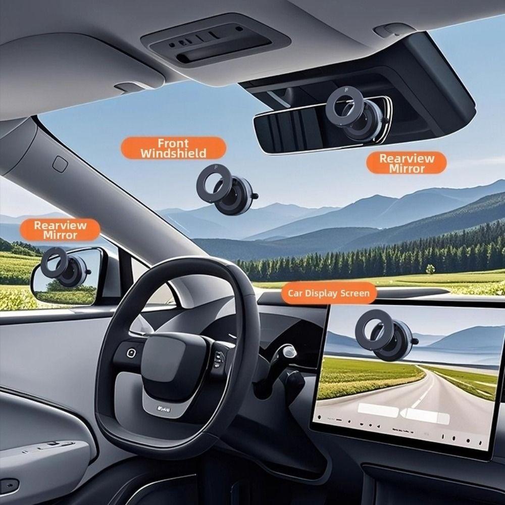Magnetic Cell Phone Bracket Folding Auto Navigation Holder Car Phone Holder Instrument Panel
