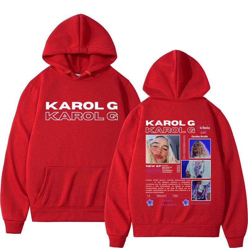 Певица Karol G Bichota Y2k Худи Хип-хоп Manana Sera Bonito Спортивный костюм Мужчины Женщины Повседневный Харадзюку Свободный Теплый
