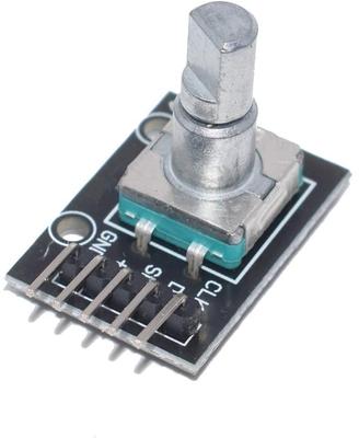 Модуль поворотного энкодера KY-040 – Для Raspberry Pi Arduino – Нажимной и вращающийся – Бесконечное вращение – Металлический