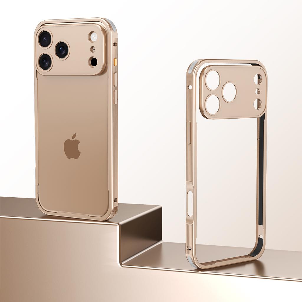 Авиационный алюминиевый сплав Рамка Бампер Чехол для телефона Для iPhone 17 16 15 14 13 Pro Max Plus Металлическая защита линз Ударопрочная крышка
