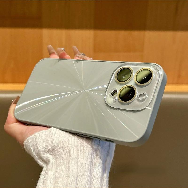 Красочный чехол для мобильного телефона Aurora Apple 16PROMAX, подходящий для iPhone15, матовый чехол с полной защитой, с лазерным CD-узором