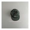 Japanese Retro Contrasting Plaid Letter Embroidered Beret Fashionable Temperament Flat Brim Cap