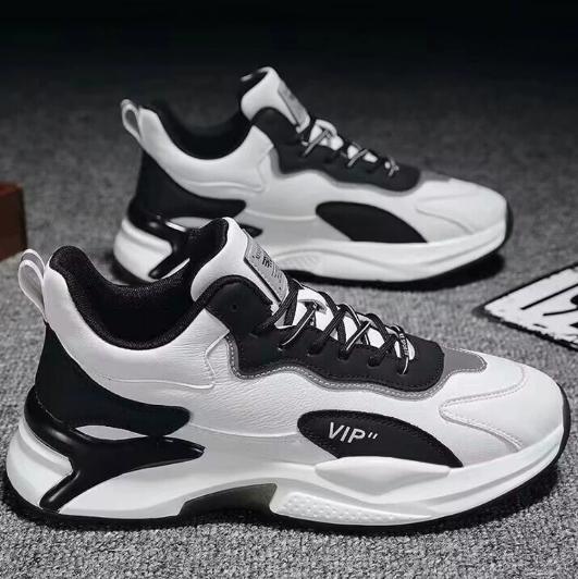 Осенние новые дышащие белые мужские туфли, модные и универсальные спортивные и повседневные кроссовки на толстой подошве для мужчин H259