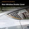 for Tesla Model Y Juniper 2025 Model 3 Highland 2024 Rear Side Window Shutter Cover Trim Stylish Look Triangle Louver Modified