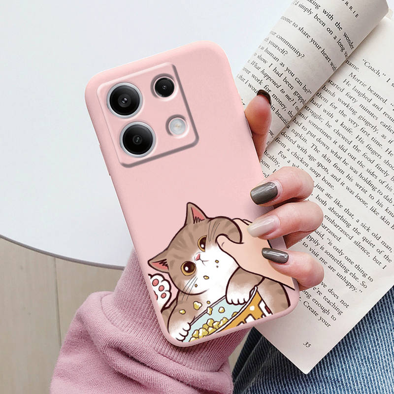 Cartoon Case For Redmi 13C 4G 5G 13R Note 13 Pro Redmi13 Note13R Poco C65 M6 Pro X6 PocoM6 Cute Cat Cover Soft Bumper Couple