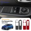 Для Renault Clio 4 2013 2014 2015 2016 2017 2018 Мягкая наклейка из углеродного волокна LHD RHD Автомобиль Переднее окно Подъемник Внутренняя рама Интерьер