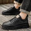 Men's Shoes New Spring and Autumn Retro Tooling Shoes Men's Low-top Casual Leather Shoes Soft-soled Work Shoes