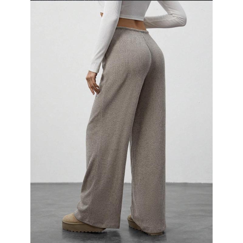 JKASHDK Женские модные повседневные однотонные брюки с высокой талией и принтом, брюки и капри