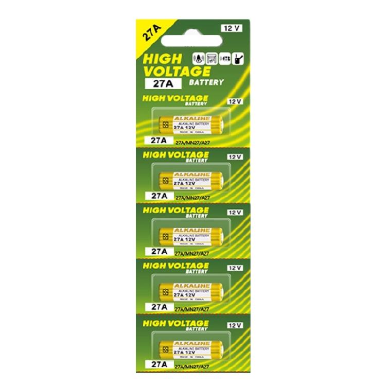 5 Pieces 27A 12V Alkaline Batteries Compatibility with Multiple Models Like A27 And LR27A UM27A 27AE K27A 8LR732