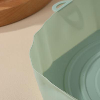 Силиконовый бумажный противень для фритюрницы с ручкой для микроволновки и пиццы