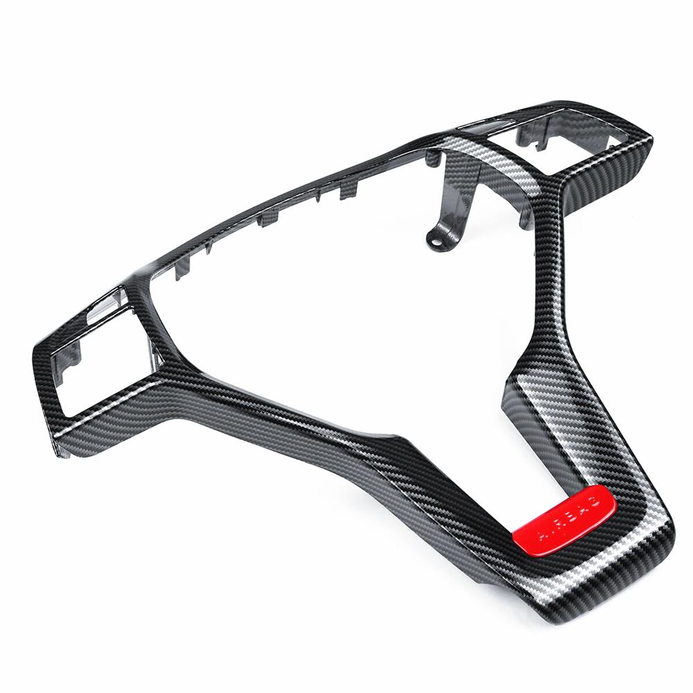 Carbon Fiber Look Steering Wheel Trim Cover For Mercedes W204 W212 AMG 2012-2014