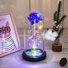 Gold rose glass cover Christmas creative LED light, Valentine's Day and Mother's Day gift ornament