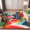 Nordic Abstract CARPET Customizable LIVE ROOM Luxury Home Decoration Bedroom Rugs Washable Antiskid Lounge Floor Mats Bedside