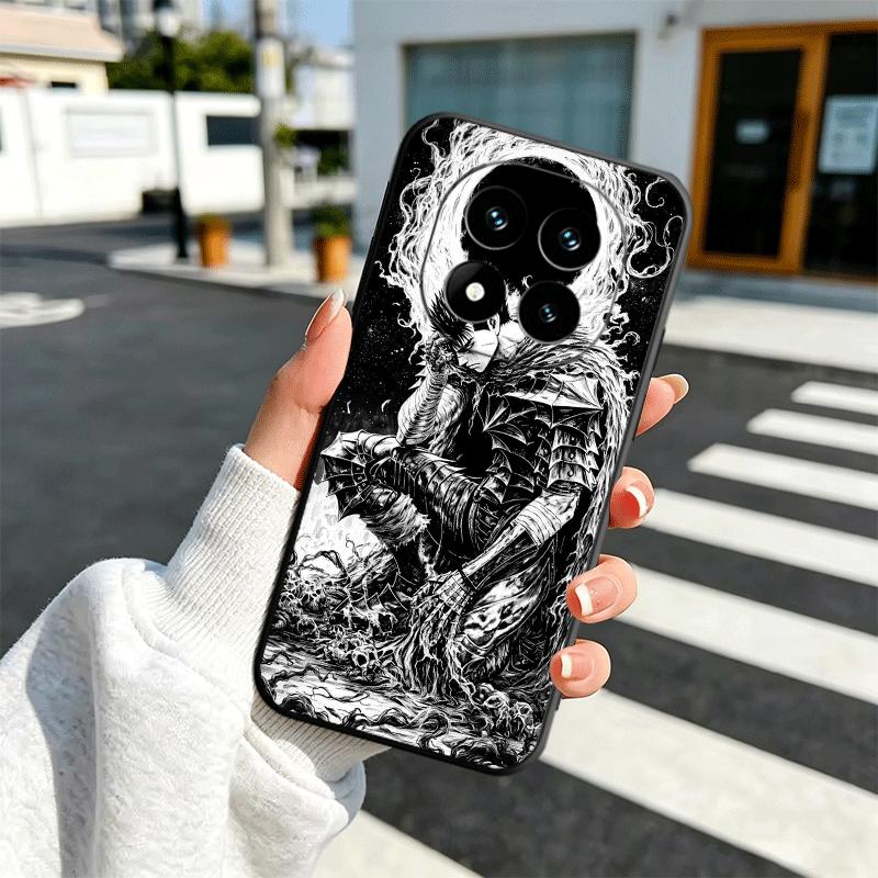 G-Guts B-Berserks Anime Soft Phone Case for Xiaomi Redmi Note 12 13 14 15 Pro Plus 11 12S 11S 11T 10 4G Black Cover Back Shell