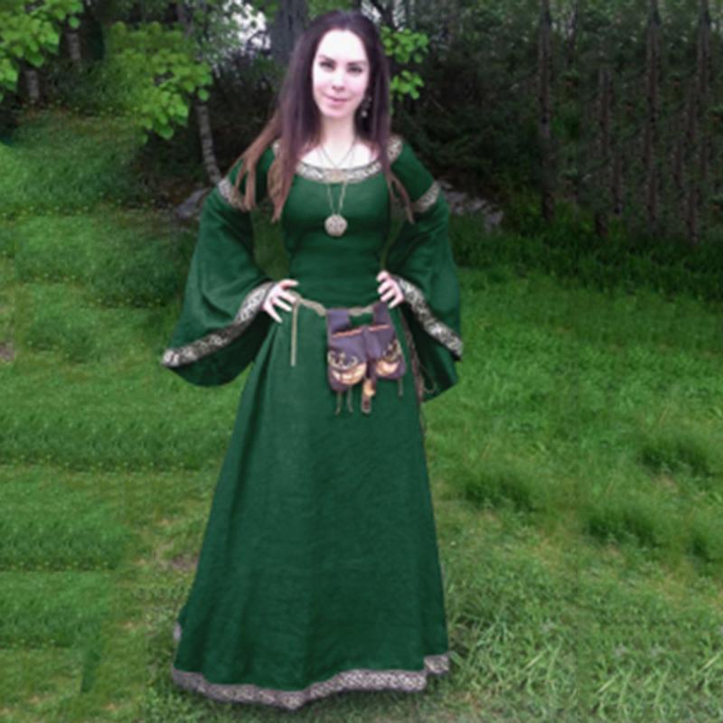 Платье Женская средневековая одежда Специальный заказ На заказ Готическое винтажное платье