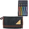 Yoshiharu Denim Grip Chisel Set with Safety Elementary School Cutlery, Plain, Right-Handed, 2-Way Guard,