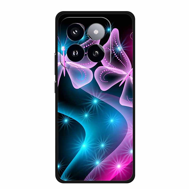 Для Xiaomi 14T PRO Чехол Роскошный Мягкий Силикон ТПУ Чехлы для Телефона Задняя Крышка Для Xiaomi14T Бампер Защитный Ударопрочный Любовь fundas