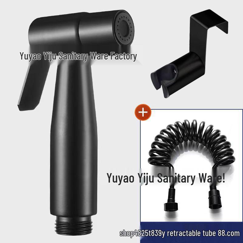 Stainless Steel Toilet Spray Gun Set with Pressurized Flush and Diverter