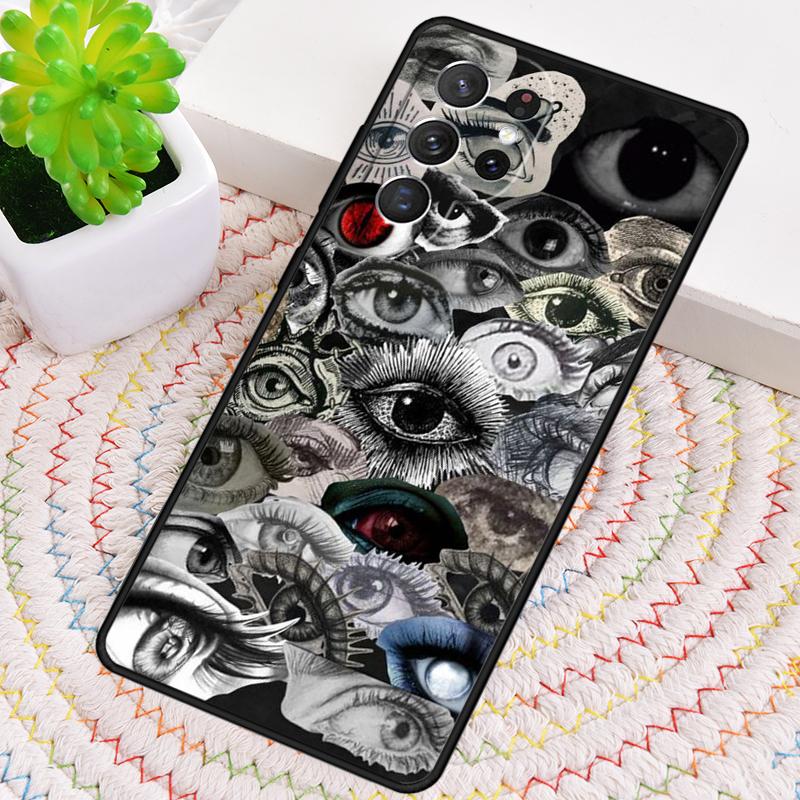 Чехол для телефона с иллюстрацией глаза для Samsung Galaxy note 10 pro S26 Ultra S23 S24 FE S25 S21 S22 PLUS противоударный Чехол
