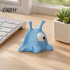 Мигающий Блестящий Декор Инопланетянин 3D Печатное Одноглазое Украшение, Цельнолитая Детская Фигурка с Синей Перламутровой Текстурой, Настольное