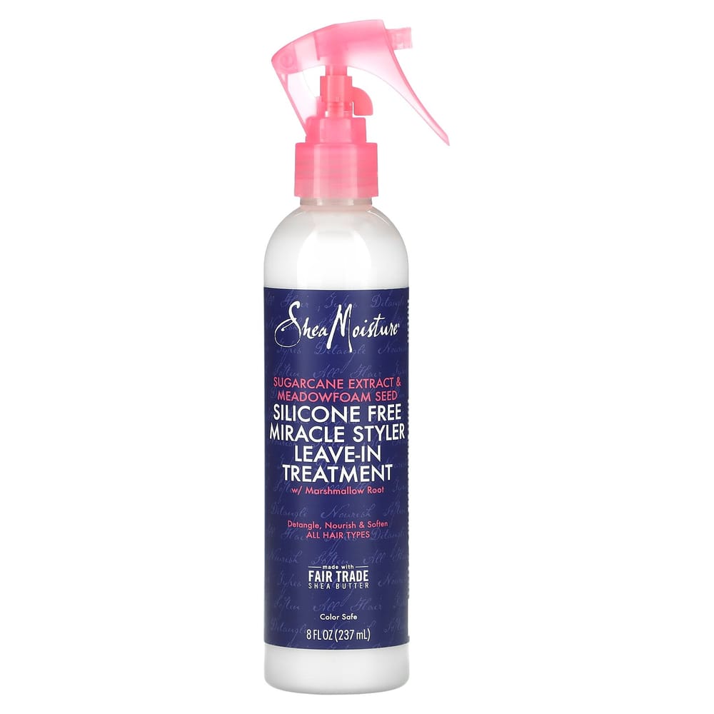 SheaMoisture Miracle Styler без силикона несмываемый уход с экстрактом сахарного тростника, 237 мл (8 жидких унций)