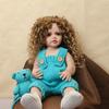 55 см Reborn Baby Princess, мягкие силиконовые куклы всего тела, гибкие, мягкие на ощупь, вьющиеся волосы, модная кукла для девочек, подарочная игрушка