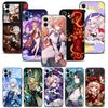 Smartphone Case for iPhone 13 12 11 Pro XS Max XR X 8 7 6 6S Plus SE 5 5S 13mini Cover Silicon Coque Genshin Impact Yae Miko