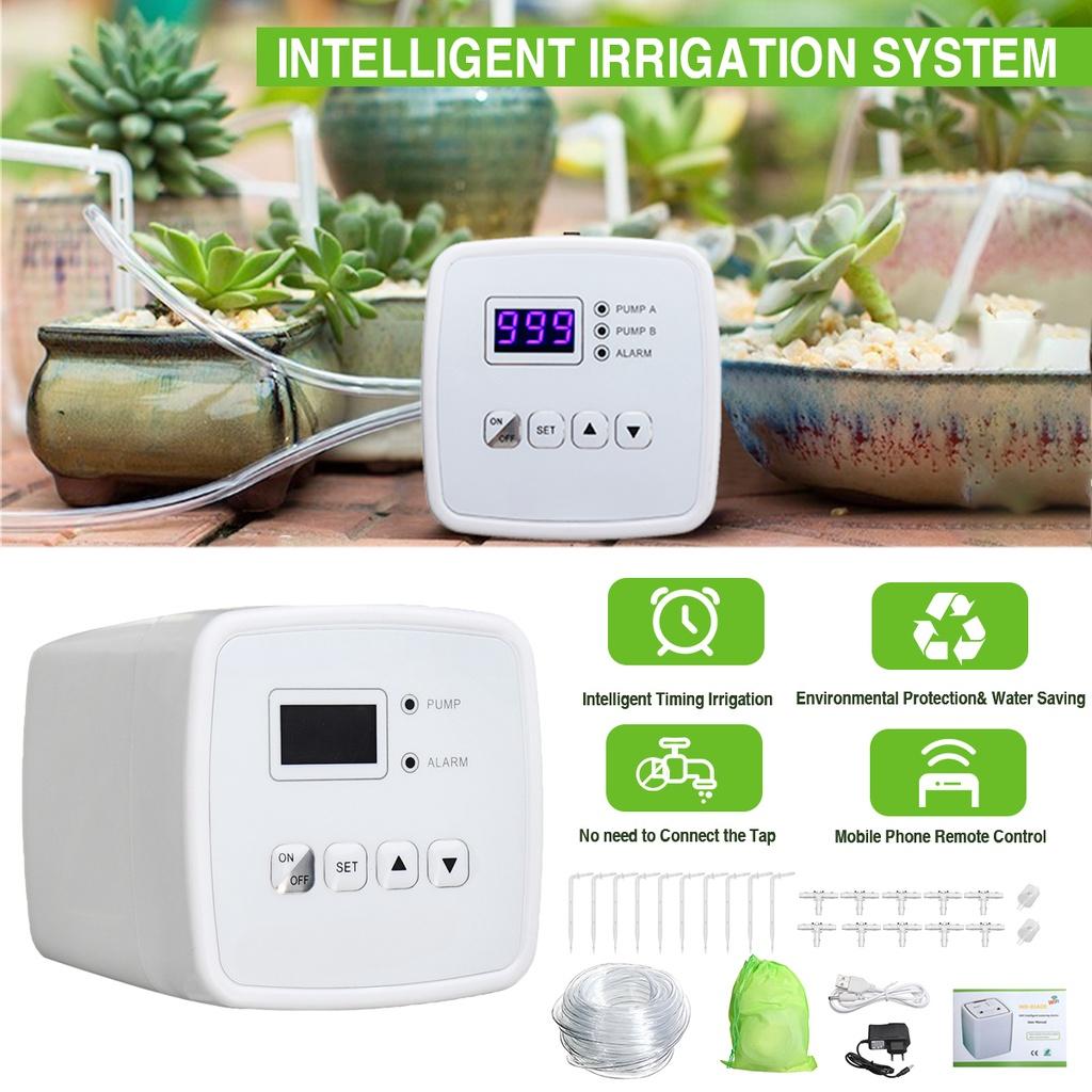 Single/Double Pump Garden Drip Irrigation Device Controller Timer System Intelligent Automatic Watering Device for Plants DC5V
