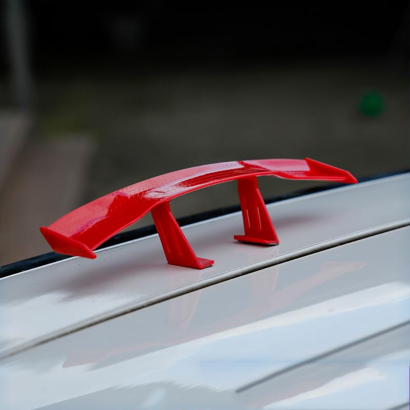 Универсальное автомобильное хвостовое крыло из углеродного волокна, мини модифицированный черный, белый, красный хвост, модель крыльев, автостайлинг, украшение автомобиля