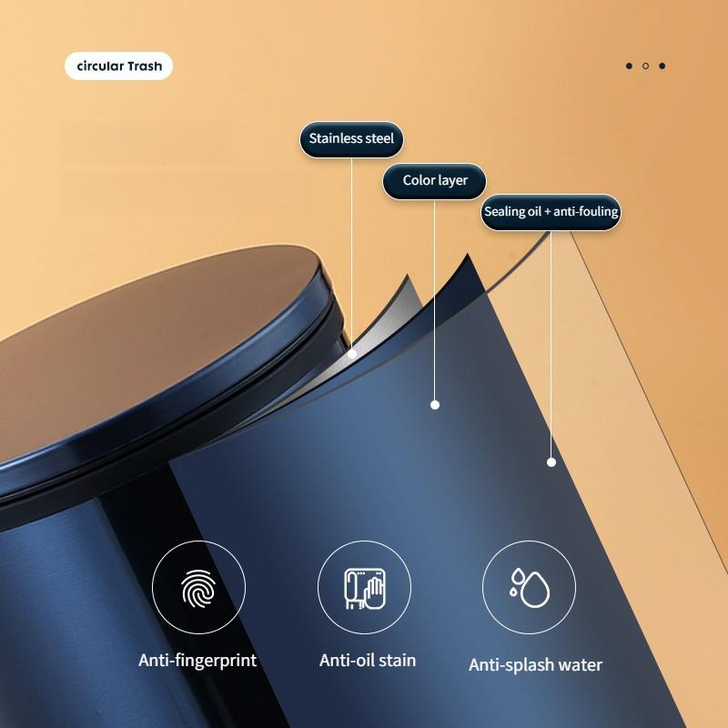 Мусорное ведро из нержавеющей стали, бытовая корзина для хранения мусора с ножной педалью, кухонное, для ванной комнаты, мусорное ведро большой вместимости