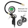 Надувной шланг с манометром для проверки шин Мотоциклетная система контроля давления в шинах TPMS Тестовый диагностический инструмент Автоаксессуары Универсальный