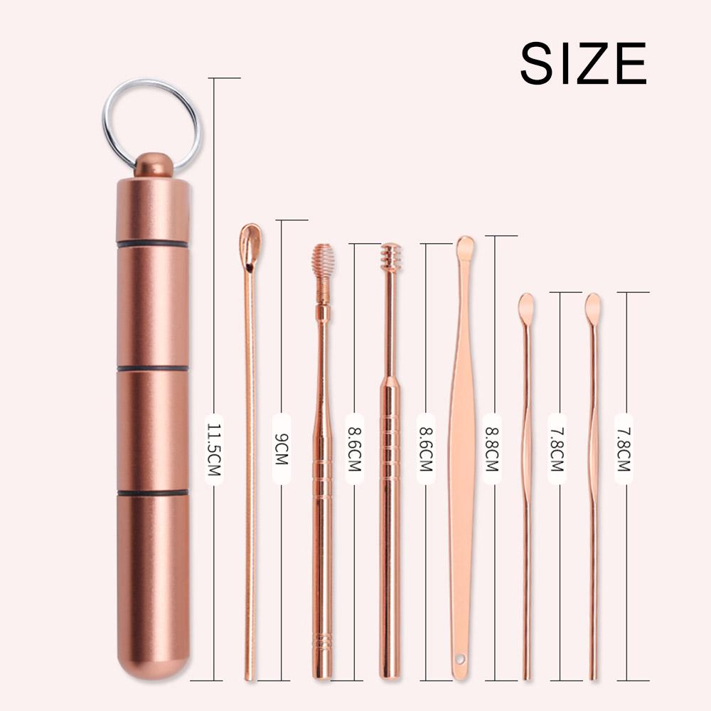 Multifunctional Ear Cleaner Earpick Earwax Removal Ear Care Tool Spiral Ear Pick Set Ear Spoon