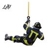 Firefighter Armor Car Rear View Mirror Pendant Fireman Uniform Accessories Christmas Acrylic