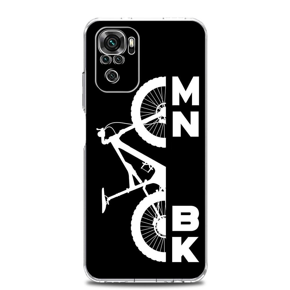 Чехол для телефона для Xiaomi Redmi Note 14 13 12 4G 9S 9 10 11 Pro Plus 5G 14C 13C 12C 10C 9A Мягкая ТПУ крышка Искусство Велосипед Горный велосипед