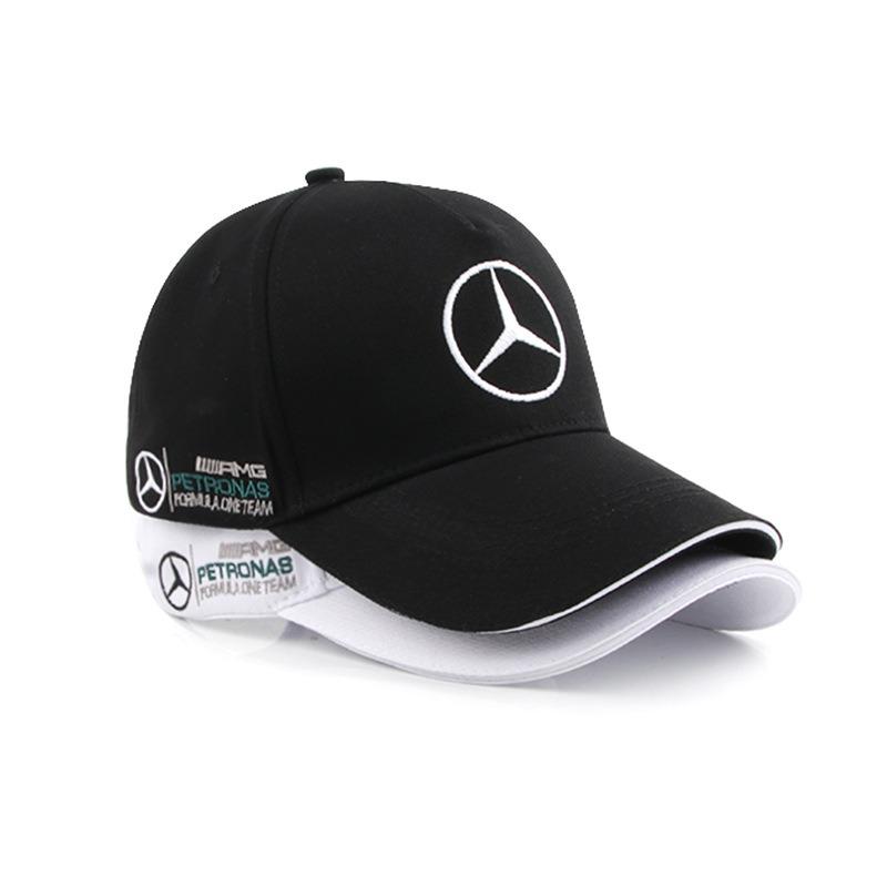 CQH1 For Mercedes Benz AMG W204 W205 W406 W222 W201 Embroidered Car Emblem Adjustable Racing Sport Baseball Hat Motorcycle Casual Cap