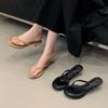 Fashion Bailamos 2025 Summer Thin High Heel Women Slipper Fashion Narrow Band Slip On Ladies Flip Flop Outdoor Dress Sandal Slides Shoe