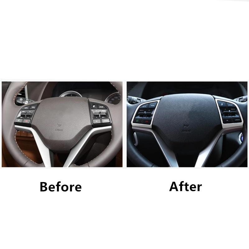 Для Hyundai Tucson 2015-2019 внутренняя рамка на руле, накладка, чехол, наклейка, защита