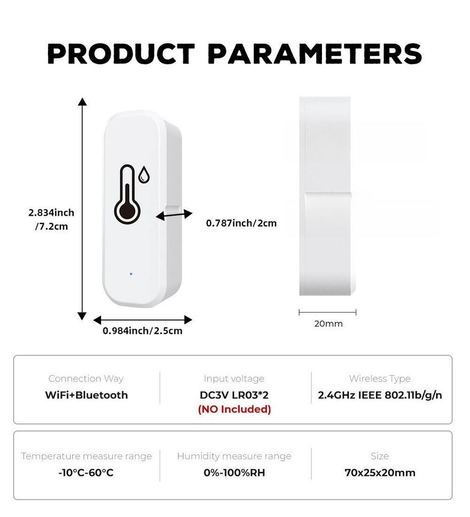 Tuya ZigBee Датчик температуры и влажности в помещении