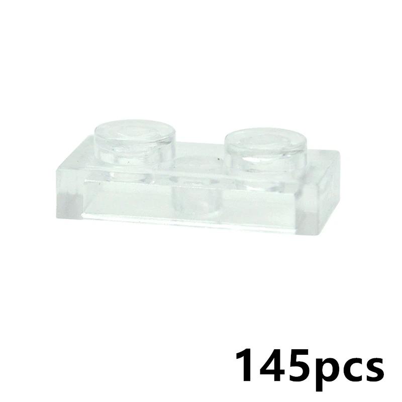 DIY Прозрачные Тонкие Пластины Фигурки 3024 3023 Строительные Блоки 1x1 2X2 1x2 Точка Сборка Образовательный Конструктор Прозрачный Кирпичик Игрушка