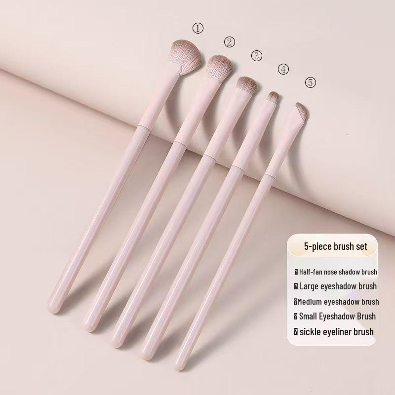 Tao Yao Portable Makeup Brush Set: Eyeshadow, Blush, Contour, Blending, Nose Shadow, Foundation Brushes with Storage Bag