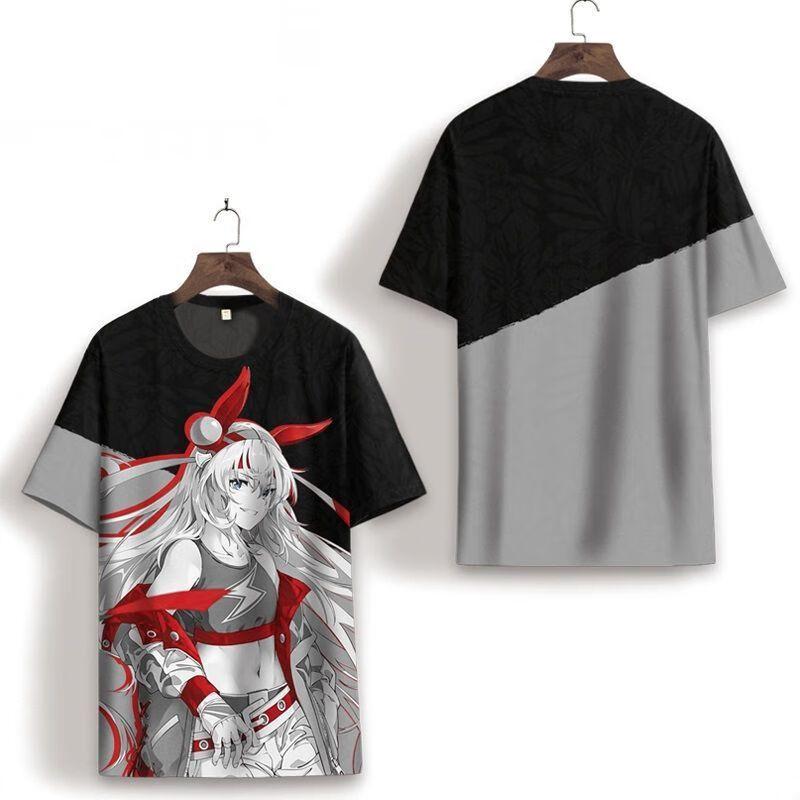 Umamusume Rice Shower Japanese Game Cosplay T-Shirt Popular 3D Print Tee Summer Men Women Harajuku Short Sleeve Cosplay Tops